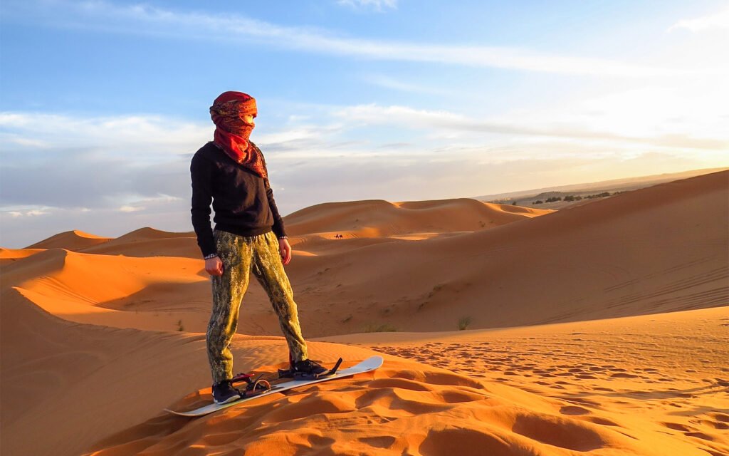 Desert Dune Surfing at Night